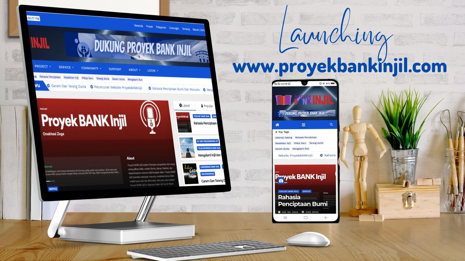 Peluncuran Website Proyek BANK Injil